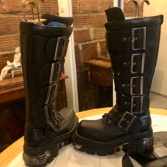 Authentic New Rock Reactor Boots w/ Extensions - Picture 3 of 4